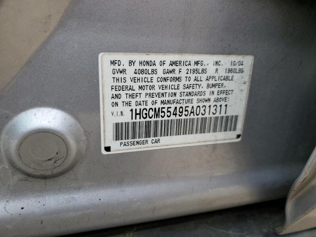 Photo 11 VIN: 1HGCM55495A031311 - HONDA ACCORD 