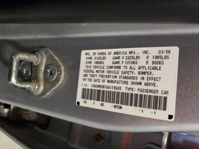 Photo 12 VIN: 1HGCM55816A115045 - HONDA ACCORD 