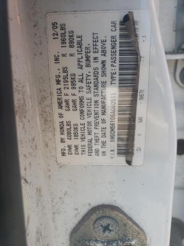 Photo 11 VIN: 1HGCM56106A060511 - HONDA ACCORD 