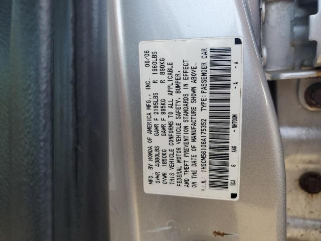 Photo 11 VIN: 1HGCM56106A175352 - HONDA ACCORD VAL 