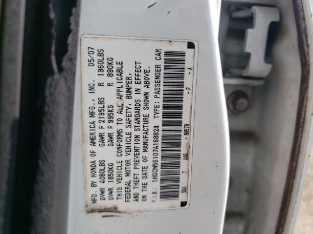 Photo 9 VIN: 1HGCM56107A168824 - HONDA ACCORD VAL 