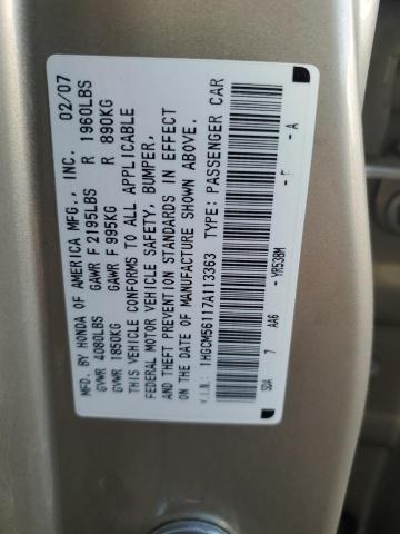 Photo 11 VIN: 1HGCM56117A113363 - HONDA ACCORD 