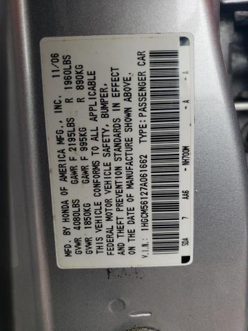 Photo 11 VIN: 1HGCM56127A061662 - HONDA ACCORD VAL 