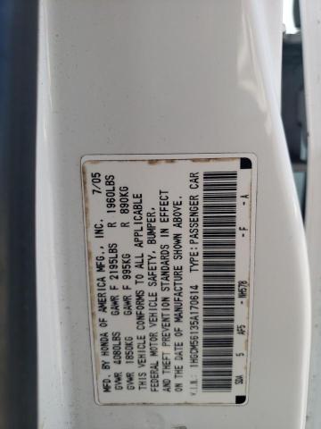 Photo 11 VIN: 1HGCM56135A170614 - HONDA ACCORD DX 