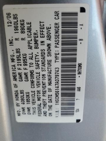 Photo 12 VIN: 1HGCM56147A079743 - HONDA ACCORD VAL 