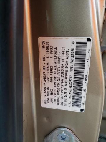 Photo 11 VIN: 1HGCM56156A025737 - HONDA ACCORD VAL 