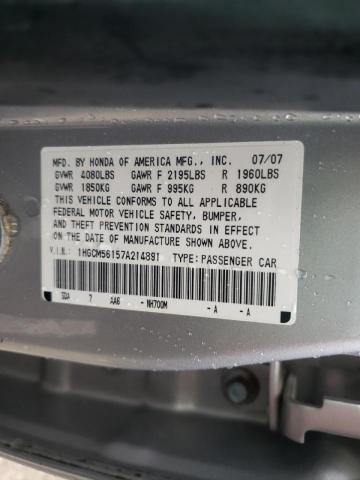 Photo 9 VIN: 1HGCM56157A214891 - HONDA ACCORD VAL 