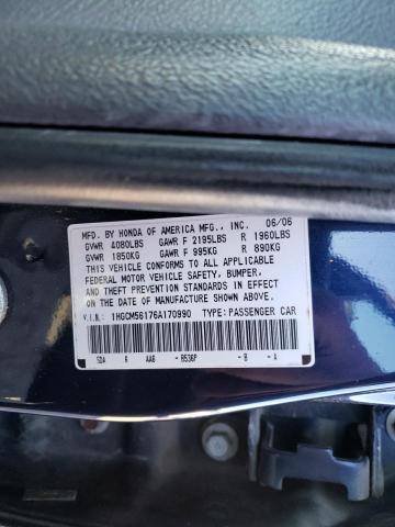 Photo 9 VIN: 1HGCM56176A170990 - HONDA ACCORD VAL 