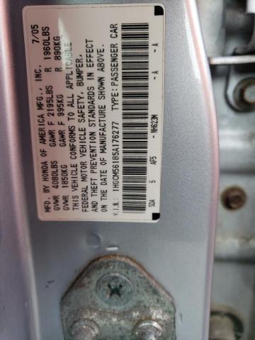 Photo 11 VIN: 1HGCM56185A176277 - HONDA ACCORD 