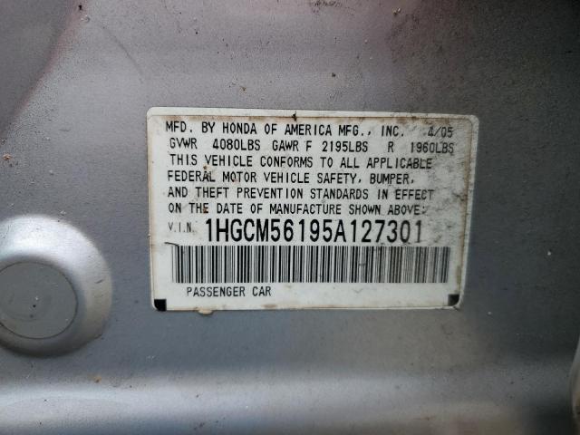 Photo 12 VIN: 1HGCM56195A127301 - HONDA ACCORD 