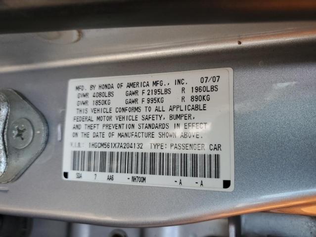 Photo 11 VIN: 1HGCM561X7A204132 - HONDA ACCORD VAL 