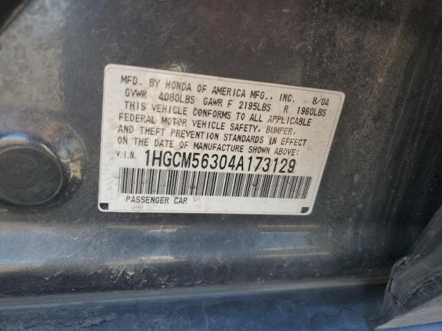 Photo 11 VIN: 1HGCM56304A173129 - HONDA ACCORD LX 