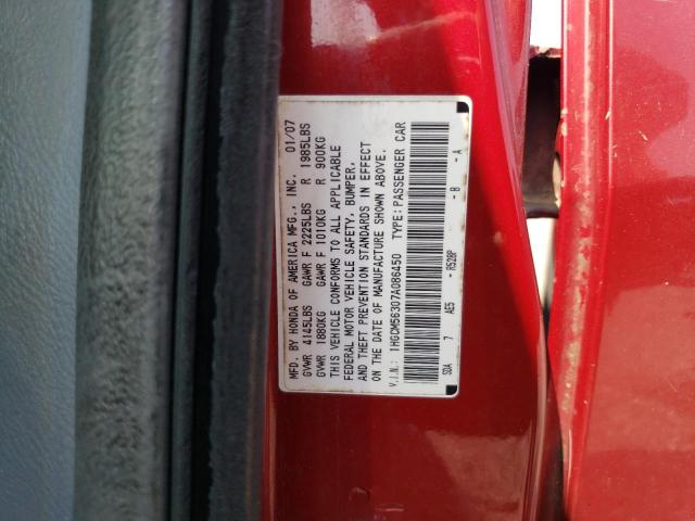 Photo 12 VIN: 1HGCM56307A086450 - HONDA ACCORD 