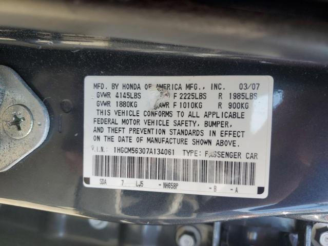 Photo 11 VIN: 1HGCM56307A134061 - HONDA ACCORD 