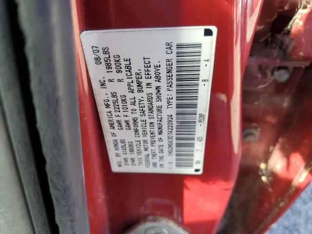 Photo 11 VIN: 1HGCM56307A220924 - HONDA ACCORD SE 