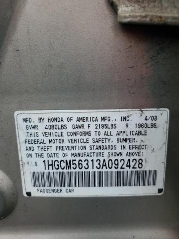 Photo 11 VIN: 1HGCM56313A092428 - HONDA ACCORD 