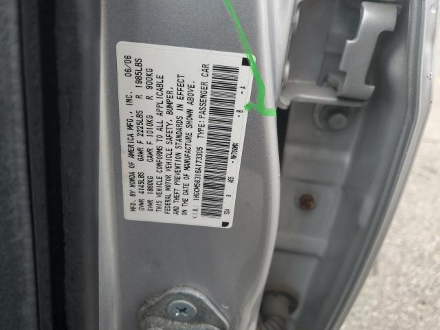 Photo 11 VIN: 1HGCM56316A173305 - HONDA ACCORD 