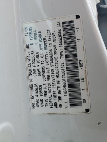 Photo 11 VIN: 1HGCM56317A081922 - HONDA ACCORD SE 