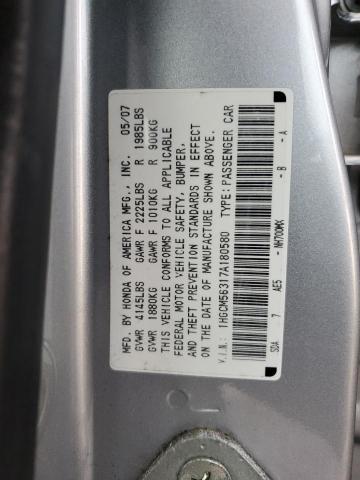 Photo 11 VIN: 1HGCM56317A180580 - HONDA ACCORD 