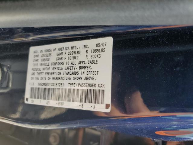 Photo 11 VIN: 1HGCM56317A181261 - HONDA ACCORD SE 