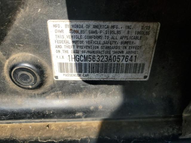 Photo 11 VIN: 1HGCM56323A057641 - HONDA ACCORD LX 