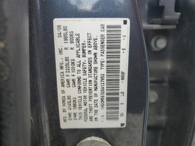 Photo 11 VIN: 1HGCM56326A127952 - HONDA ACCORD 