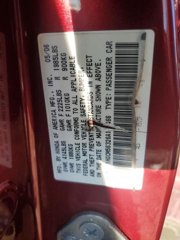 Photo 11 VIN: 1HGCM56326A142466 - HONDA ACCORD SE 