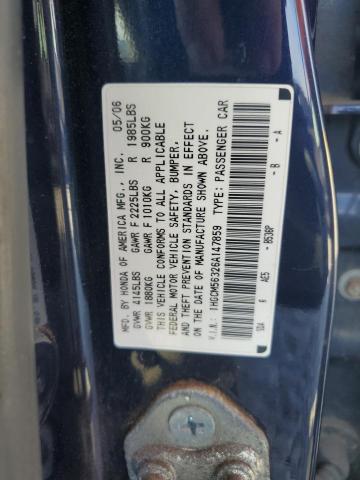 Photo 12 VIN: 1HGCM56326A147859 - HONDA ACCORD SE 