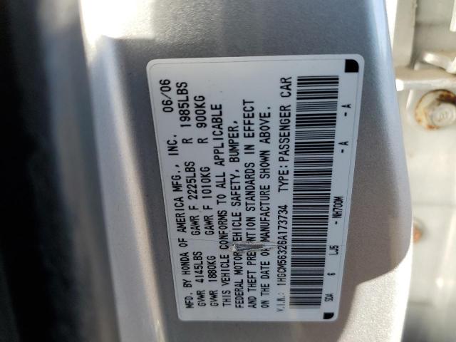 Photo 11 VIN: 1HGCM56326A173734 - HONDA ACCORD 