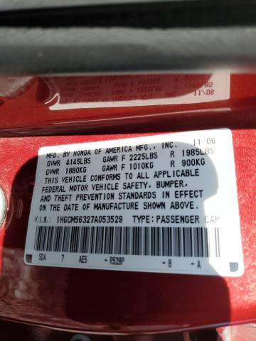 Photo 11 VIN: 1HGCM56327A053529 - HONDA ACCORD 