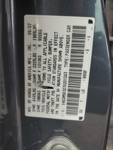 Photo 11 VIN: 1HGCM56327A201243 - HONDA ACCORD SE 