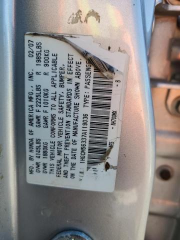 Photo 12 VIN: 1HGCM56337A119036 - HONDA ACCORD SE 