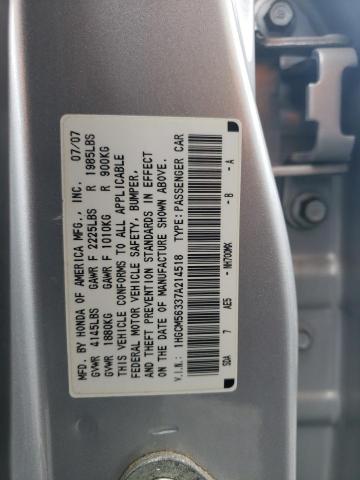 Photo 11 VIN: 1HGCM56337A214518 - HONDA ACCORD SE 