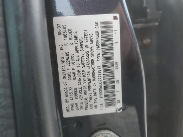 Photo 11 VIN: 1HGCM56337A221677 - HONDA ACCORD SE 