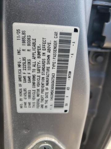 Photo 11 VIN: 1HGCM56346A047343 - HONDA ACCORD 