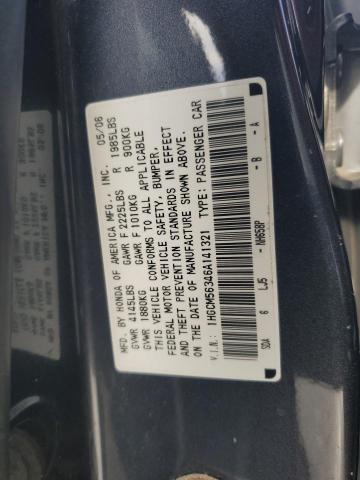 Photo 11 VIN: 1HGCM56346A141321 - HONDA ACCORD 