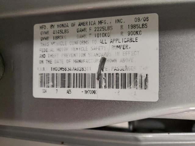 Photo 11 VIN: 1HGCM56347A028311 - HONDA ACCORD SE 