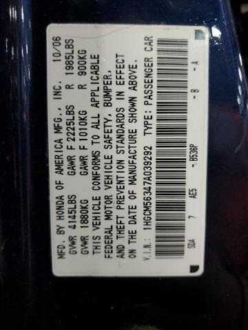 Photo 11 VIN: 1HGCM56347A039292 - HONDA ACCORD 