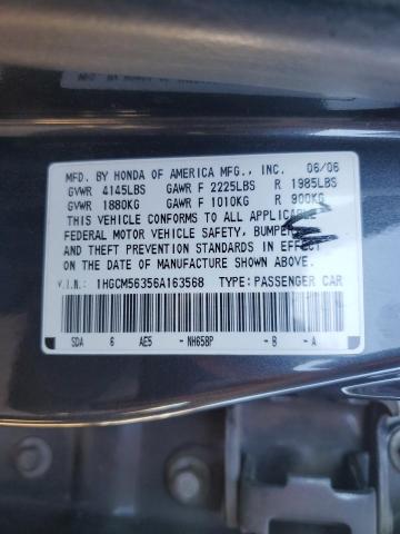 Photo 11 VIN: 1HGCM56356A163568 - HONDA ACCORD 