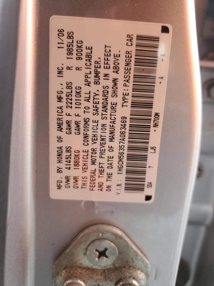 Photo 12 VIN: 1HGCM56357A063469 - HONDA ACCORD 