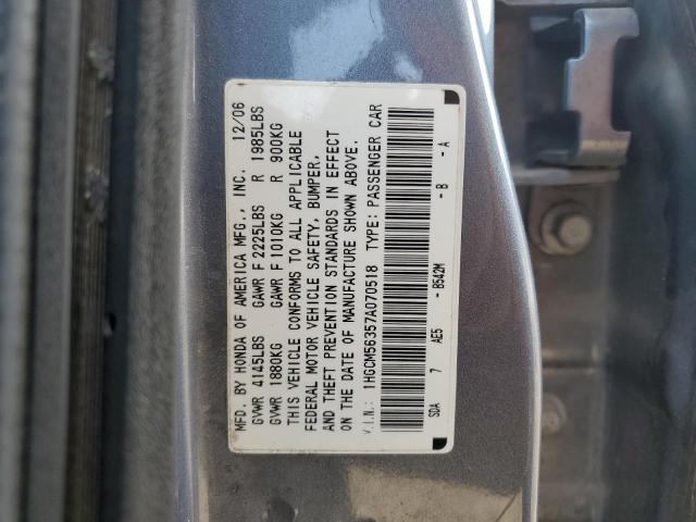 Photo 11 VIN: 1HGCM56357A070518 - HONDA ACCORD SE 