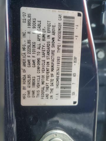 Photo 11 VIN: 1HGCM56357A119393 - HONDA ACCORD SE 