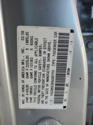 Photo 11 VIN: 1HGCM56366A087701 - HONDA ACCORD SE 