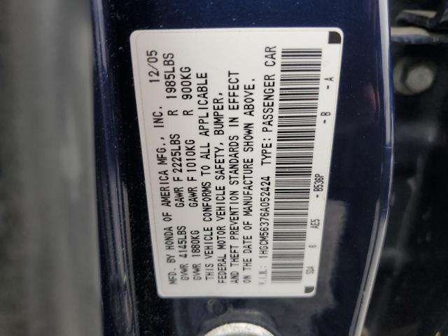 Photo 12 VIN: 1HGCM56376A052424 - HONDA ACCORD SE 