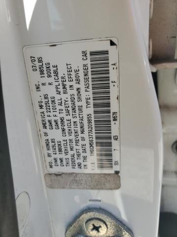 Photo 11 VIN: 1HGCM56377A209855 - HONDA ACCORD 