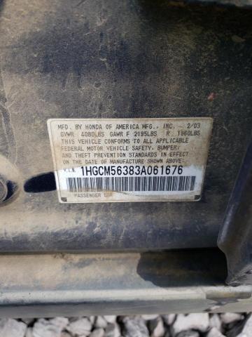 Photo 11 VIN: 1HGCM56383A061676 - HONDA ACCORD LX 