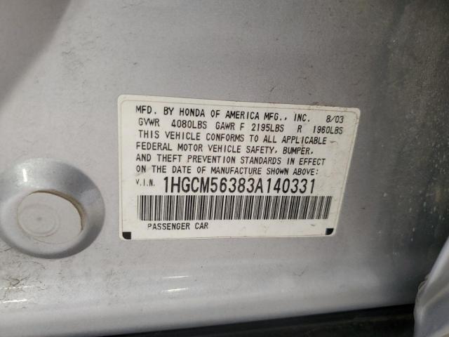 Photo 11 VIN: 1HGCM56383A140331 - HONDA ACCORD 