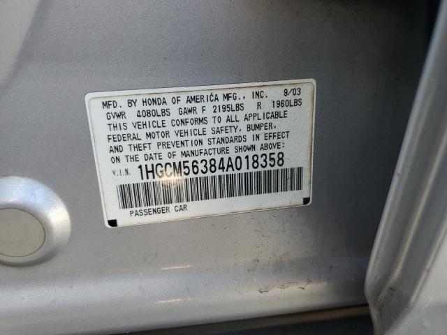 Photo 11 VIN: 1HGCM56384A018358 - HONDA ACCORD 