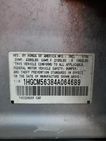 Photo 11 VIN: 1HGCM56384A064689 - HONDA ACCORD LX 