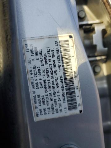 Photo 11 VIN: 1HGCM56386A049936 - HONDA ACCORD SE 